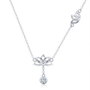 Linda's Jewelry Strieborný náhrdelník Pure Lotus Ag 925/1000 INH168