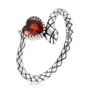 Linda's Jewelry Strieborný prsteň Hadie Srdce Ag 925/1000 IPR113 Veľkosť: 54