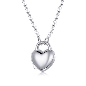 Linda's Jewelry Strieborný náhrdelník Zámok lásky Ag 925/1000 INH171