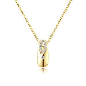 Linda's Jewelry Strieborný pozlátený náhrdelník Minimalistka Ag 925/1000 INH177