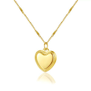 Linda's Jewelry Náhrdelník Vášnivé Srdce chirurgická oceľ INH197