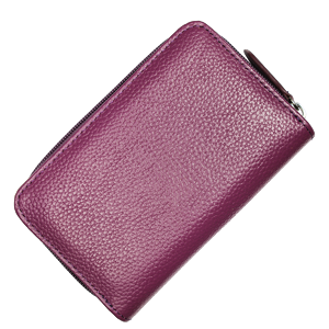 Fialová kožená peňaženka WB009 Purple