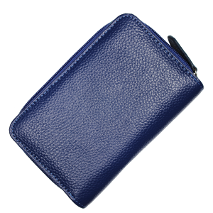 Modrá kožená peňaženka WB009 Blu