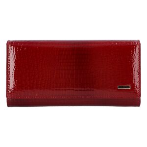 Luxusná dámska kožená peňaženka červená - Ellini Ferity