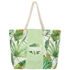 Moderná plážová taška bledo zelená - Jesicca