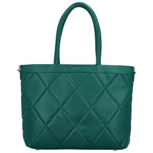 Dámska štýlová veľká kabelka na rameno smaragdovo zelená - DIANA & CO Gladiss