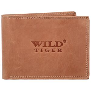 Pánska kožená peňaženka svetlo hnedá - Wild Tiger Leonard