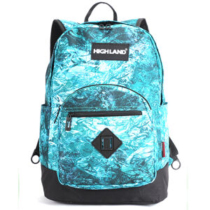 Originálne ľahký školský a cestovný ruksak zelený - Highland 8275