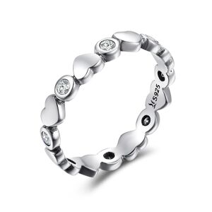 Linda's Jewelry Strieborný prsteň Never Ending Love Ag 925/1000 IPR045-8 Veľkosť: 58