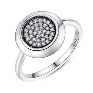 Linda's Jewelry Strieborný prsteň Shiny Circle Ag 925/1000 IPR006 Veľkosť: 54