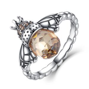 Linda's Jewelry Strieborný prsteň Včelí Kráľovná Ag 925/1000 IPR070-9-5 Veľkosť: 54