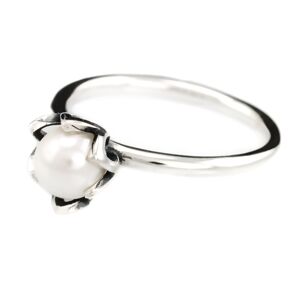 Linda's Jewelry Strieborný prsteň Kvet perly Ag 925/1000 IPR004-8 Veľkosť: 56