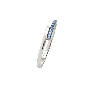 Linda's Jewelry Strieborný prsteň Simple Blue Line Ag 925/1000 IPR050-8 Veľkosť: 57