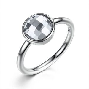 Linda's Jewelry Strieborný prsteň Shiny Effect Ag 925/1000 IPR024-8 Veľkosť: 56
