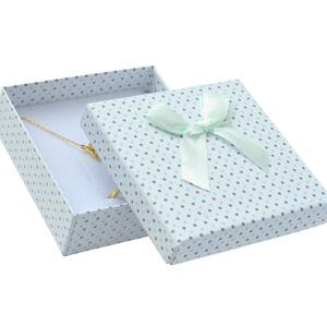 JKBOX Bodkovaná papierová krabička na malú sadu Blue Dots IK006