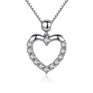 Linda's Jewelry Strieborný náhrdelník so zirkónmi Love Ag 925/1000 INH033