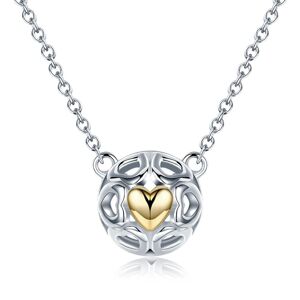 Linda's Jewelry Strieborný náhrdelník Kupola Sŕdc Ag 925/1000 INH038