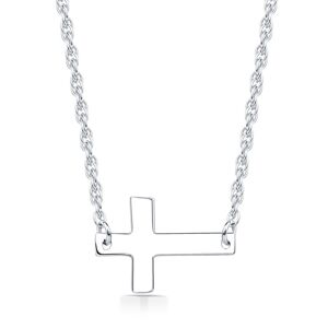 Linda's Jewelry Strieborný náhrdelník Krížik Ag 925/1000 INH058