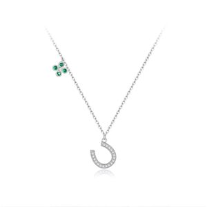Linda's Jewelry Strieborný náhrdelník Lucky Podkova Ag 925/1000 INH072