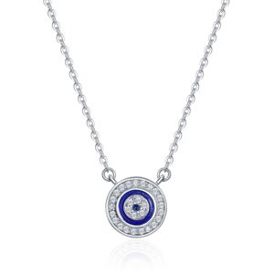 Linda's Jewelry Strieborný náhrdelník Modré Oko Múdrosti Ag 925/1000 INH073