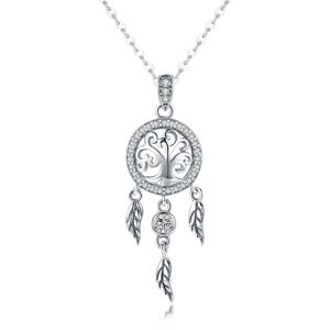 Linda's Jewelry Strieborný náhrdelník Stromový Lapač Ag 925/1000 INH085