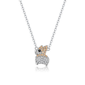 Linda's Jewelry Strieborný náhrdelník Glamour Králíček Ag 925/1000 INH086