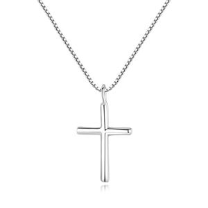 Linda's Jewelry Strieborný náhrdelník Kríž Ag 925/1000 INH131