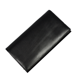 Čierna kožená peňaženka