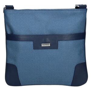 Dámská kožená crossbody kabelka Facebag Ghita - modrá