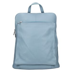 Kožený dámsky batoh Unidax Marion - svetlo modrá