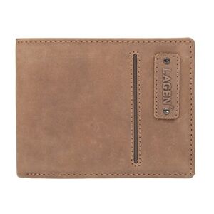 Pánska kožená peňaženka Lagen Hubert - hnedá