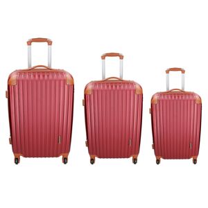 Sada 3 cestovných kufrov Madisson Apolen S,M,L - vínová