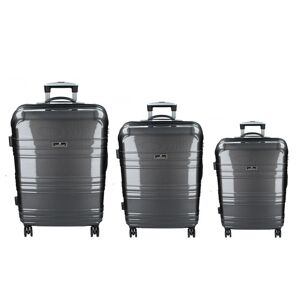 Sada 3 cestovných kufrov MADISSON Monaco S, M, L - čierna