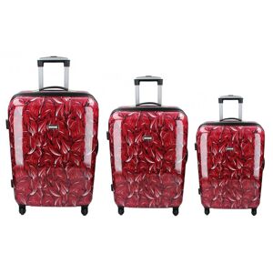 Sada 3 cestovných kufrov Madisson Nice S,M,L - červená