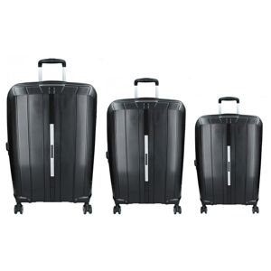 Sada 3 cestovných kufrov Snowball Barcelona S, M, L - čierna